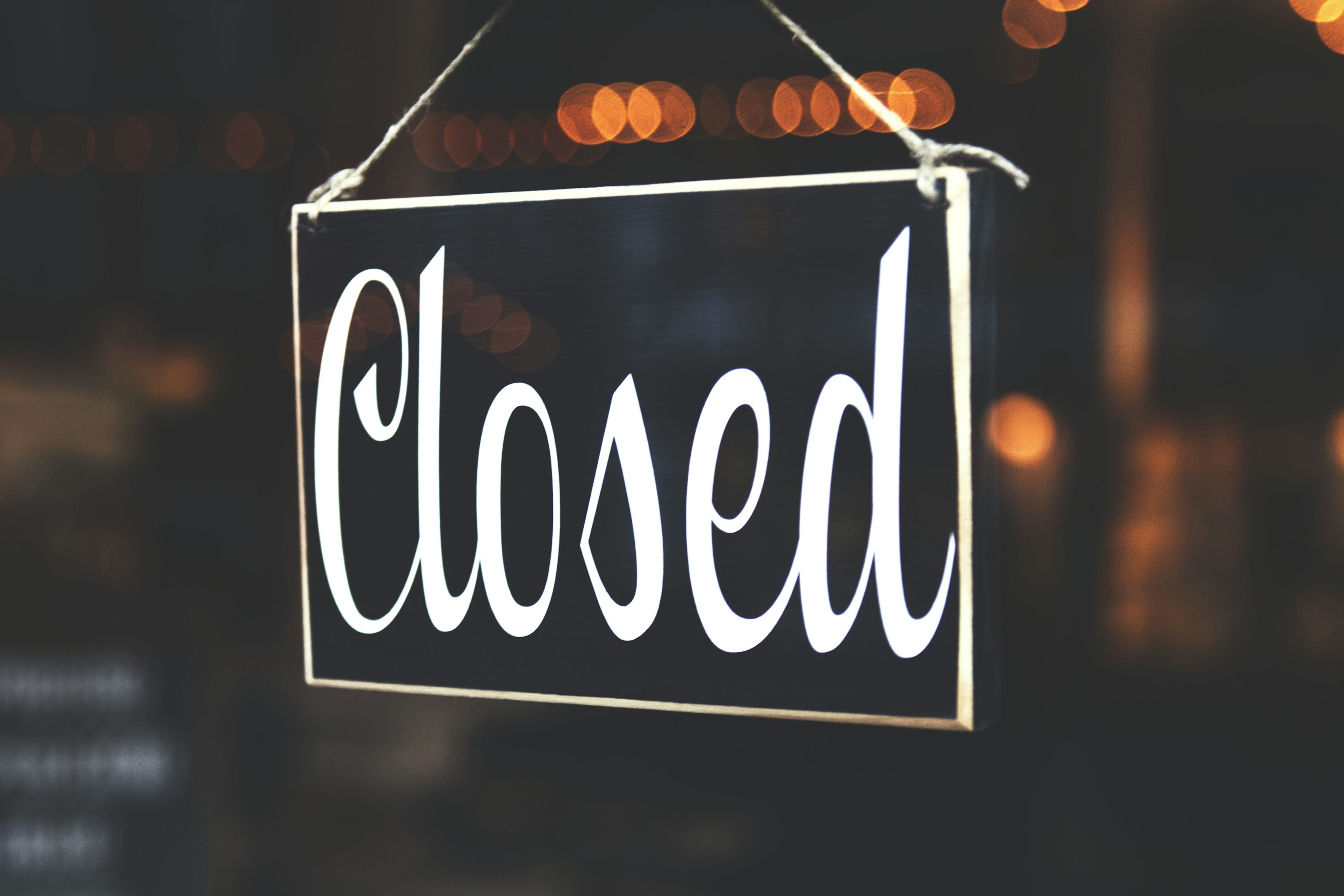 Closed Sign